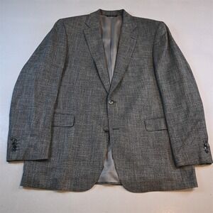 Jack Victor 44R Gray Bamboo Loretowood Mens Blazer Suit Jacket Sport Coat